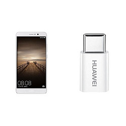 HUAWEI 华为 Mate9 MHA-AL00 4GB+64GB 全网通4G手机(陶瓷白)+ 华为 TypeC 转接头 套装