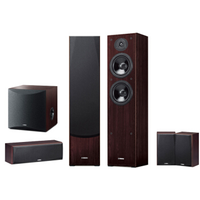 YAMAHA 雅马哈 落地式影院六件套(主箱+中置+环绕+低音炮)NS-F51+P51+SW050 胡桃木色