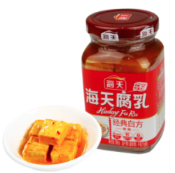 海天 腐乳 经典白方 辣味 288g *9件
