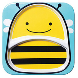Skip Hop 婴幼儿餐盘 可爱动物园系列餐具 蜜蜂 6个月以上