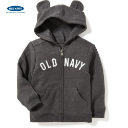 OLD NAVY 男婴儿 熊耳造型连帽袖卫衣