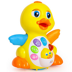 汇乐玩具（HUILE TOYS）摇摆大黄鸭 电动益智 鸭子婴幼儿音乐会跑会跳舞的玩具1-2岁 808
