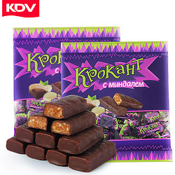 KDV俄罗斯紫皮糖500gkpokaht巧克力糖进口糖果散装喜糖批发零食