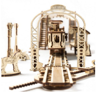 UGEARS 电车风景线 木质机械传动模型