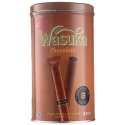 哇酥咔（WASUKA） 巧克力味爆浆威化卷（饼干） 印度尼西亚进口 288g