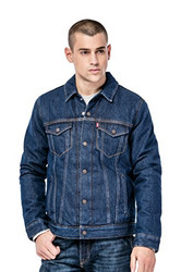 Levi's李维斯男式羽绒牛仔机车夹克28483-0001 450元包邮