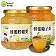 东大韩金蜂蜜柚子茶+柠檬茶500g