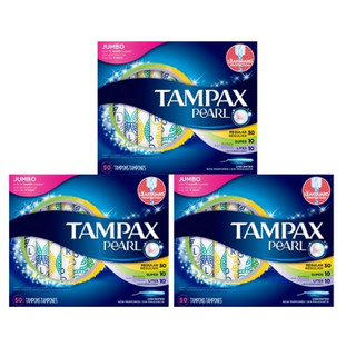 88VIP：TAMPAX 丹碧丝 珍珠导管式卫生棉条 50支混合装