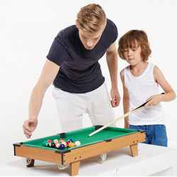 皇冠玩具（ HUANGGUAN）益智台球桌黑8美式儿童玩具台球 家用中型儿童台球桌 212D