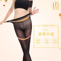 蒂娜丝丝袜女秋中厚 天鹅绒60D打底连裤袜显瘦美腿袜弹力防勾2双