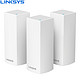  领势(LINKSYS) VELOP AC6600三只装Mesh 网状 智能无线路由器WiFi三频传输 大户/多层全覆盖　