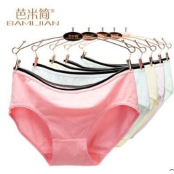 芭米简 女士纯棉内裤 M-XL码可选 *5件