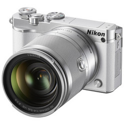尼康（Nikon）J5 微单相机 尼克尔 VR防抖 10-100mm f/4-5.6 可换镜数码套机 白色（2080万有效像素 可更换镜头 4K视频录制 可翻折触摸屏）