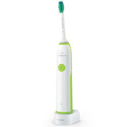 飞利浦（PHILIPS）电动牙刷HX3216/31充电式成人声波震动牙刷 智能净白牙齿 清新果绿 *2件