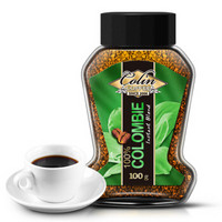 Colin 柯林咖啡 Colin COFFEE 哥伦比亚速溶咖啡粉 玻璃瓶装 100g