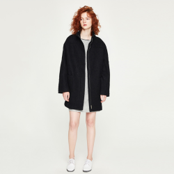 URBAN REVIVO YL50R1GE2000 女士羊毛混纺外套