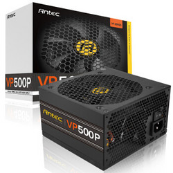 安钛克（Antec）额定500W VP500P 电脑电源（主动式PFC/12CM静音风扇/两年质保/台式机电源/吃鸡选择）