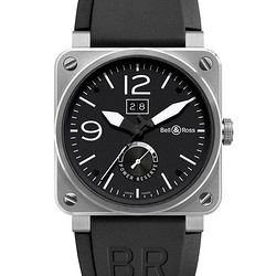 BELL & ROSS 柏莱士 Grande系列 BR0390-BL-ST 男士机械腕表