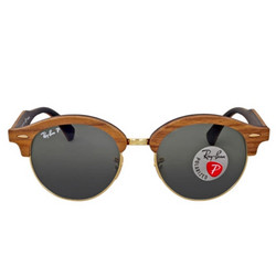 Ray·Ban 雷朋 Clubround系列 RB4246 中性木质圆框太阳镜