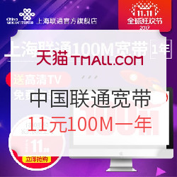 China unicom 中国联通 100M宽带一年