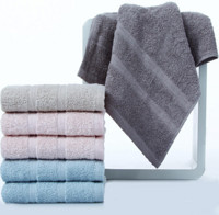 SANLI  三利 纯棉素色良品缎档毛巾超值6条装 33×70cm 