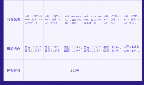 含节假日 全国多地-新西兰奥克兰2-30天往返含税机票