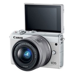 佳能（Canon）EOS M100 微单电可换镜相机（15-45镜头灰色套机）（2420万像素 触控翻转LCD 全像素双核对焦）