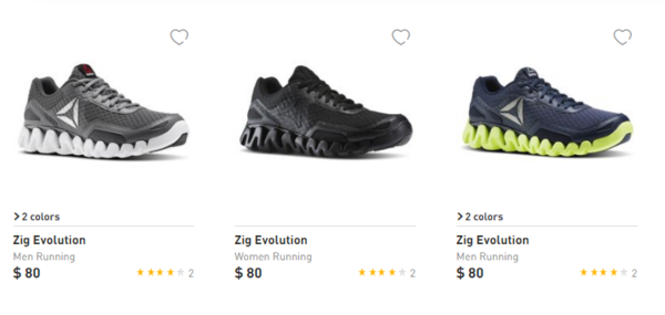 海淘活动：Reebok美国在线商城 ZIG EVOLUTION及ZIG PULSE系列跑鞋 限时促销