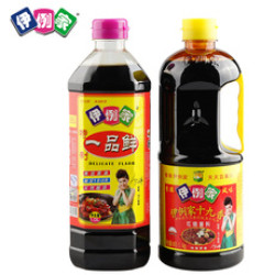 伊例家酱油生抽1L+红烧酱料1.1kg