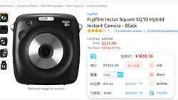 史低，Fujifilm 富士 Instax SQ10 拍立得相机，现价$235.98
