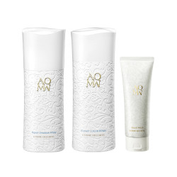 COSME DECORTE 黛珂 AQMW 白檀 美白保湿三件套装（洁颜+化妆水+乳液）