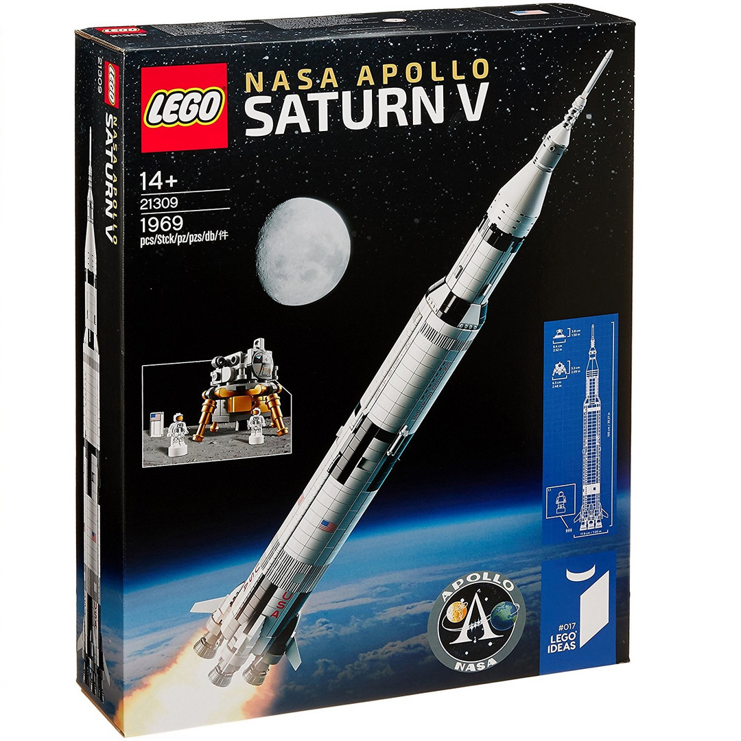 LEGO 乐高 21309 Ideas系列 Saturn Ⅴ 阿波罗计划 土星五号运载火箭 开箱体验