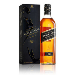 JOHNNIE WALKER 尊尼获加 黑牌 12年 调和型 苏格兰威士忌 700ml