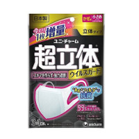 凑单品:尤妮佳 超立体防雾霾 PM2.5 细菌口罩 小号 3只/袋