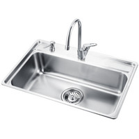 MOEN 摩恩 77111EC+7029 单槽净铅水槽套装