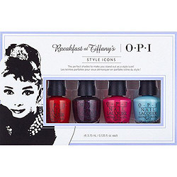 OPI 指甲油 Breakfast at Tiffany's 蒂凡尼的早餐 4色套装 3.75*4瓶