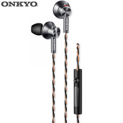 安桥（ONKYO）Hi-Res认证耳机 带麦线控  E700（黑）