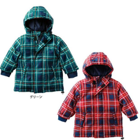 Skipland 斯克莱 格子纹儿童保暖夹克 绿色 90