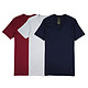 Polo Ralph Lauren 三件装V领经典款T恤 （灰+酒红+蓝） *2件