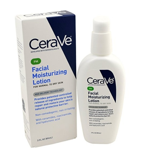 CeraVe Moisturizing Facial Lotion PM 夜间美白保湿修复乳液 89ml 