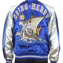 ONEPIECE × TENSTRIKE 海贼王 黄金梅丽号 横须贺刺绣夹克