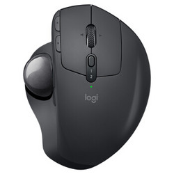 罗技 （Logitech ）MX ERGO 无线轨迹球-深灰  优联蓝牙连接 可调节转轴 人体工学设计