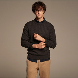 优衣库 UNIQLO 优衣库 400641 男士纽花针织衫