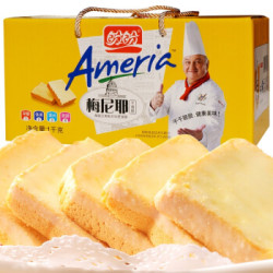 盼盼 梅尼耶干蛋糕 面包干饼干 奶香味1000g整箱