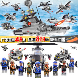 qunlong 拼装拼插玩具 3军事组装
