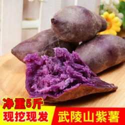 武陵山新鲜现挖紫薯番薯5斤装
