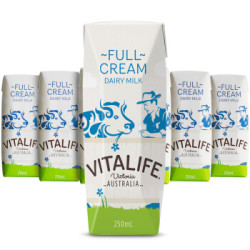 VITALIFE 维纯 全脂 / 低脂 UHT牛奶1箱  250ml*24盒