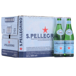 S.PELLEGRINO 圣培露 含气天然矿泉水 玻璃瓶装 500ml*24瓶*2件+皇冠 丹麦牛油曲奇 908g/罐