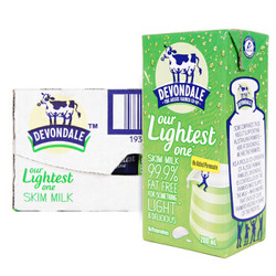 澳大利亚进口 德运Devondale 脱脂牛奶 200ml*24盒 *5件