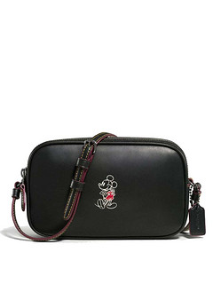 COACH 蔻驰 mickey boxed 女士双拉链斜挎包 